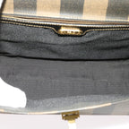 FENDI Zucca Pecan Canvas Hand Bag Nylon 3Set Brown Blackar11235