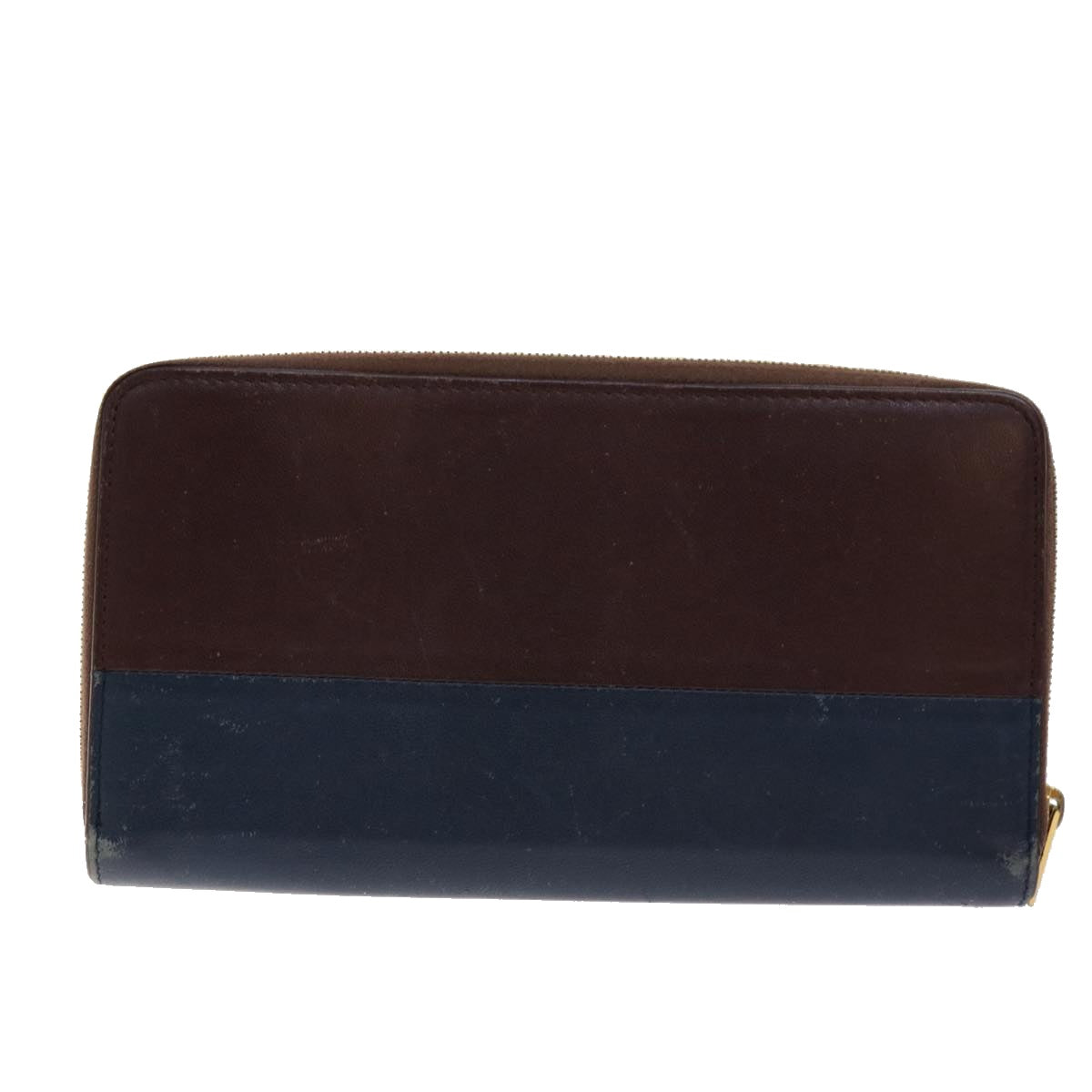 CELINE Macadam Canvas Wallet Leather 6Set Brown Blue gray  ar11269
