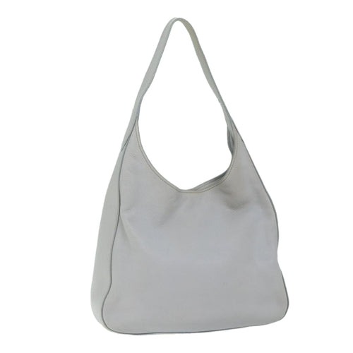 PRADA Shoulder Bag Leather Gray  ar11288