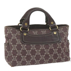 CELINE Paris Macadam Canvas Boogie Hand Bag Brown  ar11308