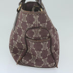 CELINE Paris Macadam Canvas Boogie Hand Bag Brown  ar11308