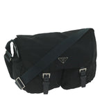 PRADA Shoulder Bag Nylon Black  ar11316