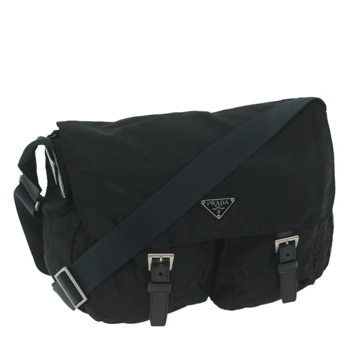 PRADA Shoulder Bag Nylon Black  ar11316