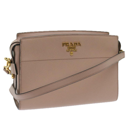 PRADA Shoulder Bag Safiano leather Pink  ar11354