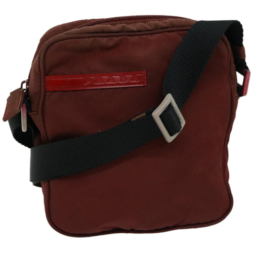 PRADA Sports Shoulder Bag Nylon Red  ar11386B