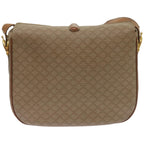CELINE Macadam Canvas Shoulder Bag Beige  ar11449B