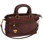 PRADA Hand Bag Leather 2way Red  ar11478B