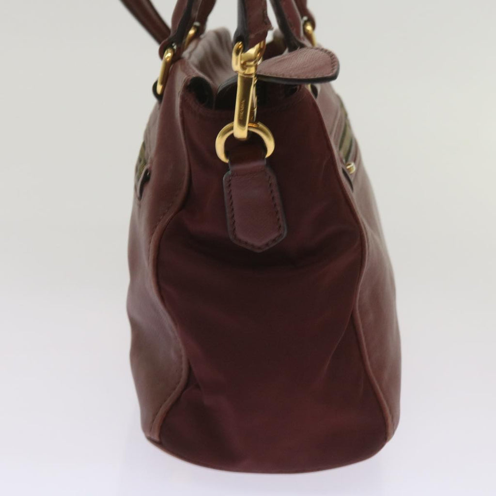 PRADA Hand Bag Leather 2way Red  ar11478B