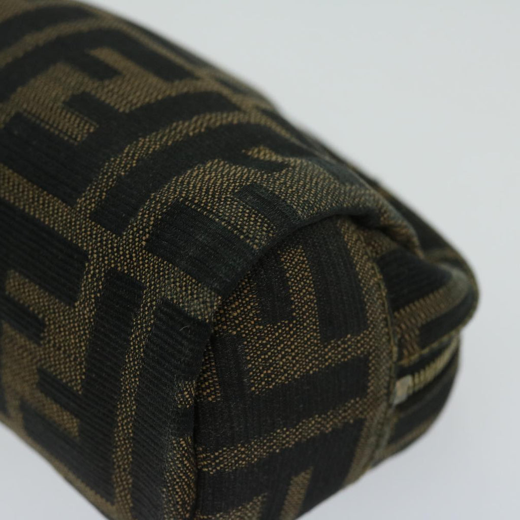 FENDI Zucca Canvas Pouch Brown Blackar11515