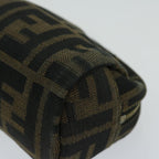 FENDI Zucca Canvas Pouch Brown Blackar11515