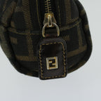 FENDI Zucca Canvas Pouch Brown Blackar11515