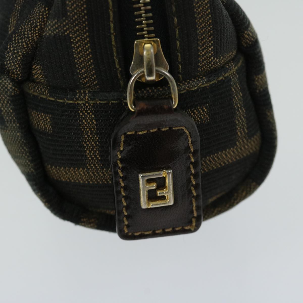 FENDI Zucca Canvas Pouch Brown Blackar11515