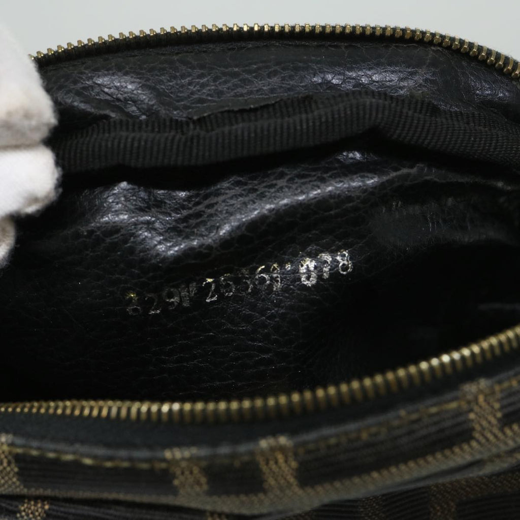 FENDI Zucca Canvas Pouch Brown Blackar11515