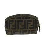 FENDI Zucca Canvas Pouch Brown Blackar11515