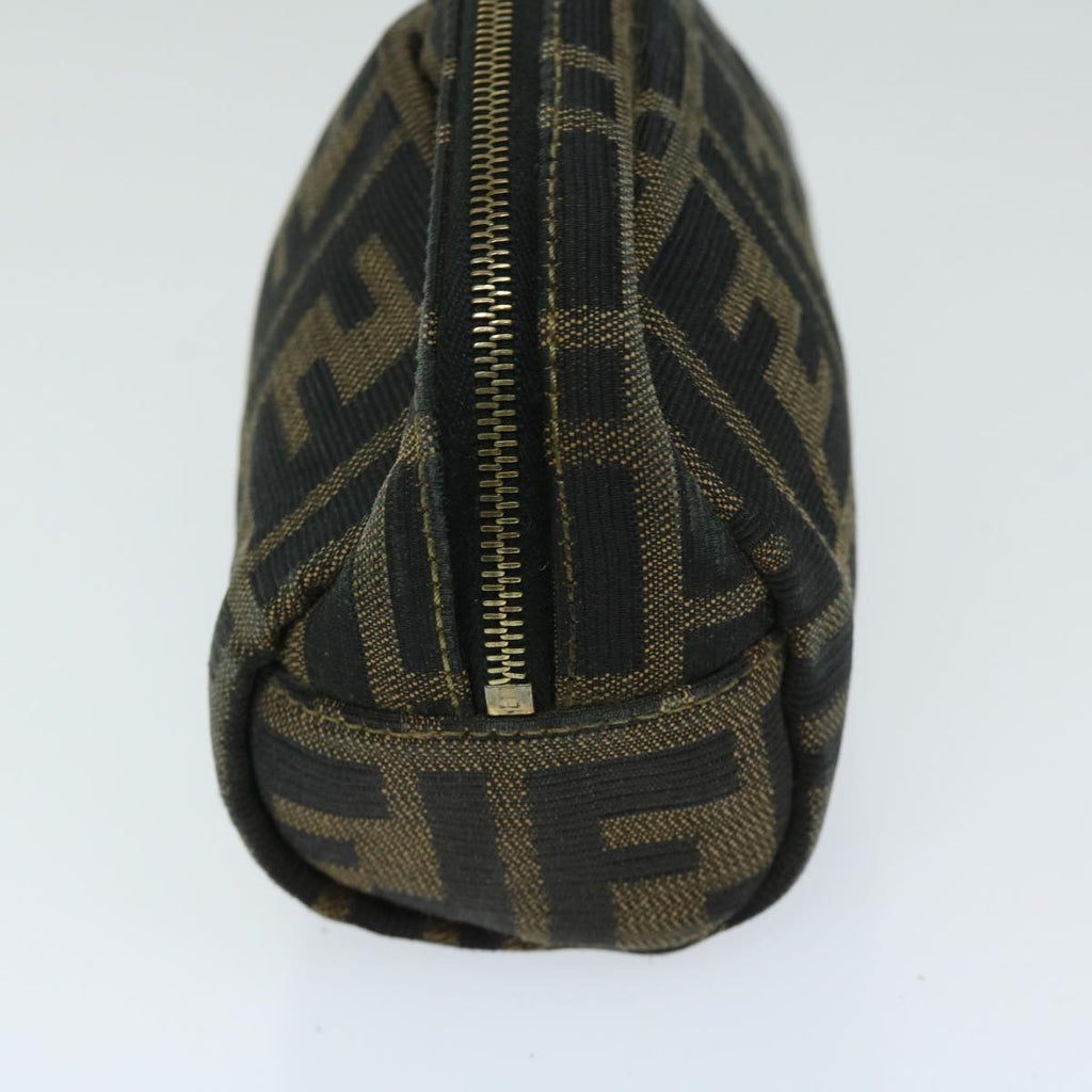 FENDI Zucca Canvas Pouch Brown Blackar11515