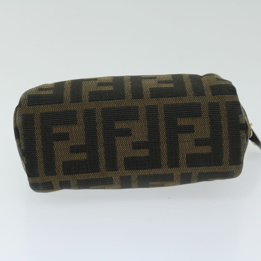 FENDI Zucca Canvas Pouch Brown Blackar11515