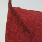 CELINE C Macadam Canvas Hand Bag Red  ar11578B