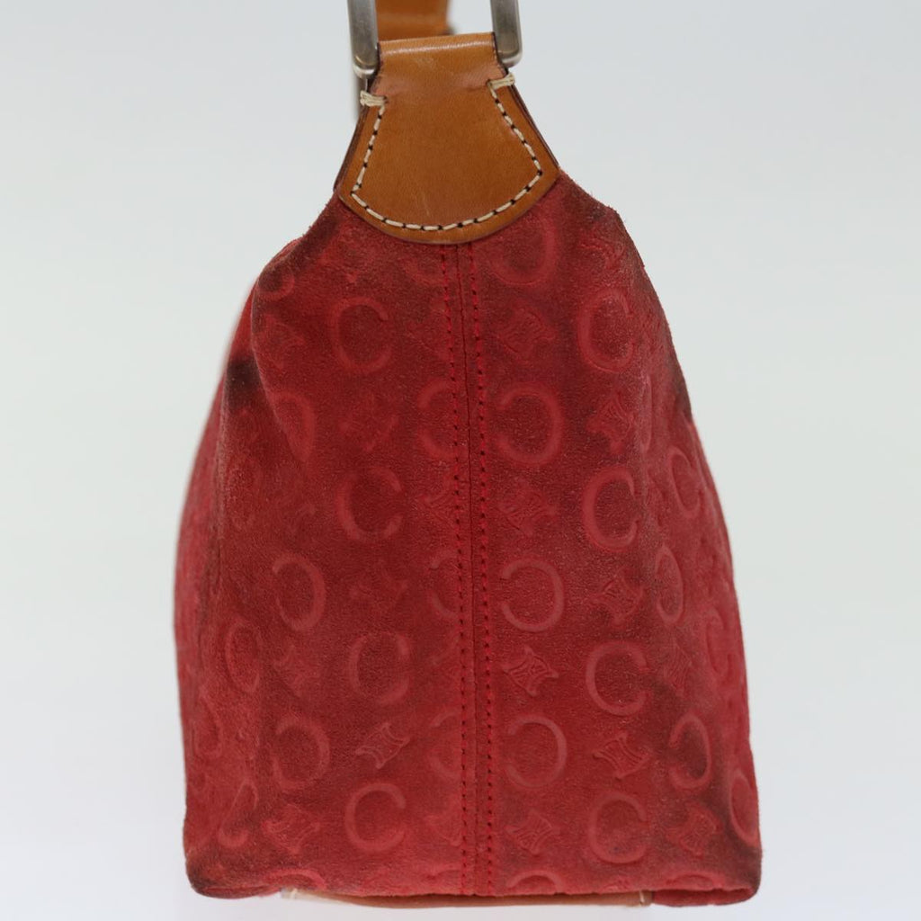 CELINE C Macadam Canvas Hand Bag Red  ar11578B