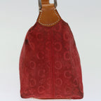 CELINE C Macadam Canvas Hand Bag Red  ar11578B