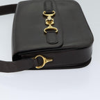 CELINE Shoulder Bag Leather Brown  ar11623B