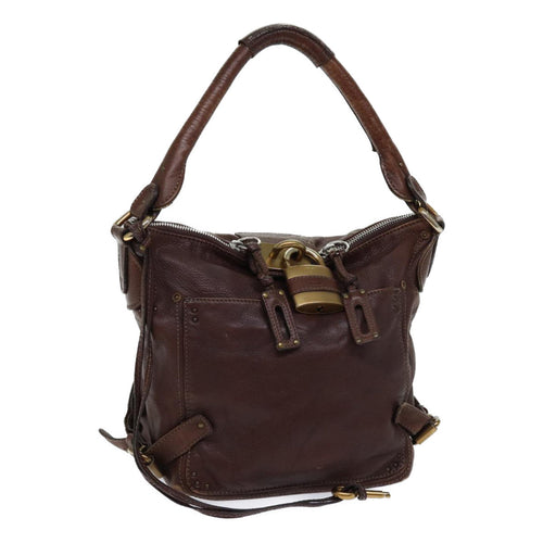 Chloe Paddington Shoulder Bag Leather Brown ar11731
