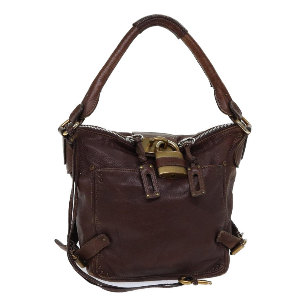 Chloe Paddington Shoulder Bag Leather Brown ar11731