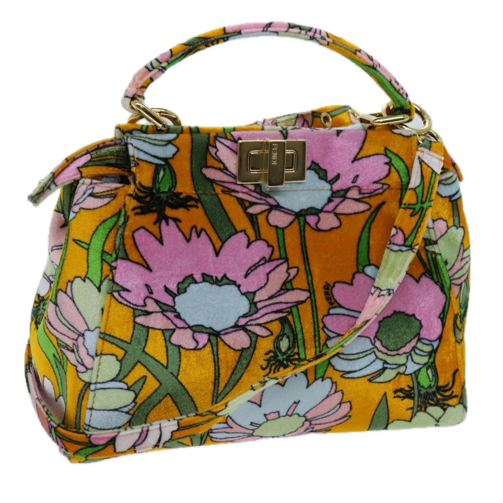 FENDI Mini Peek A Boo Hand Bag Velor 2way Multicolorar11754A