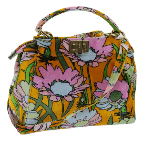 FENDI Mini Peek A Boo Hand Bag Velor 2way Multicolorar11754A