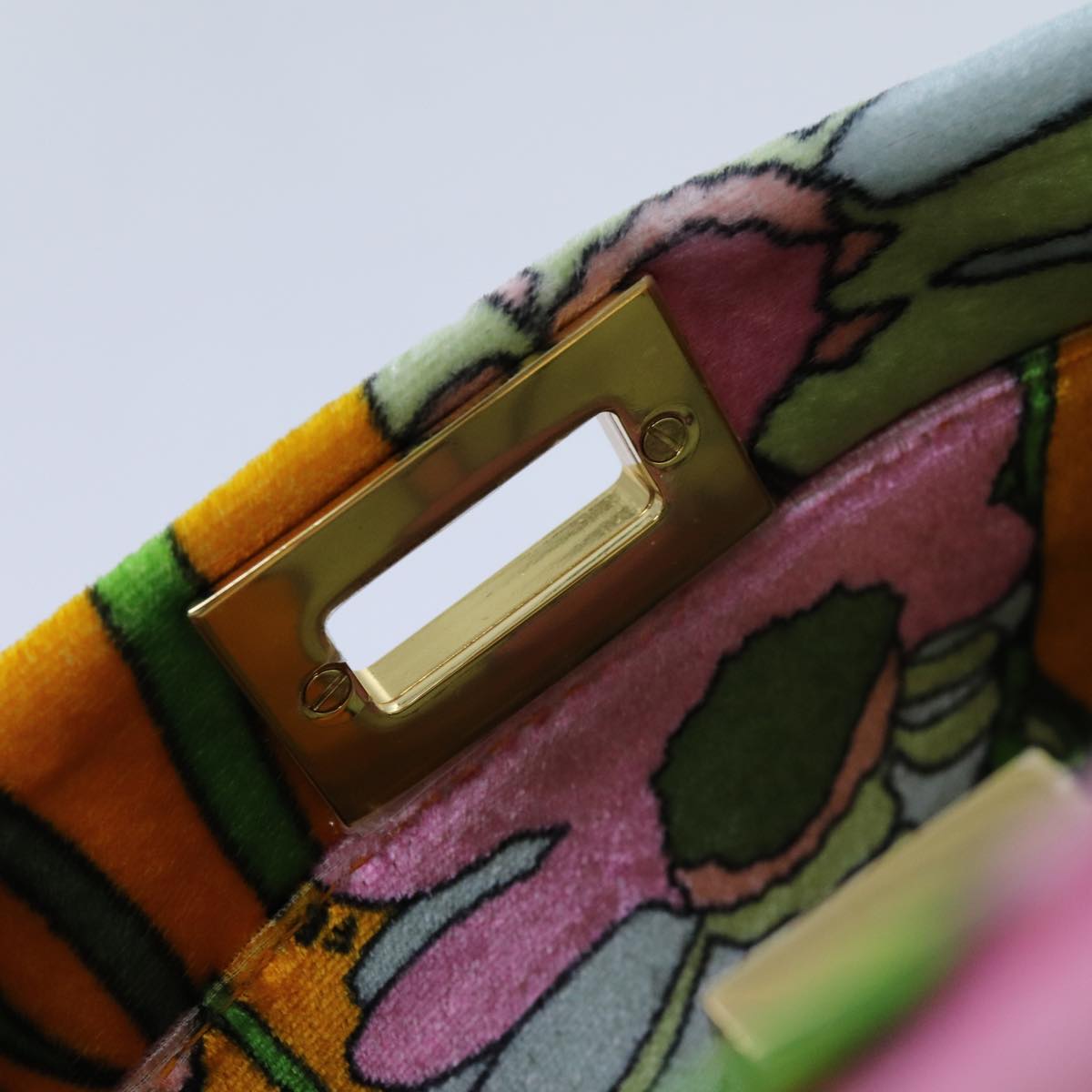 FENDI Mini Peek A Boo Hand Bag Velor 2way Multicolorar11754A