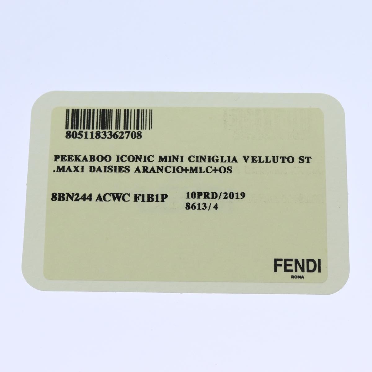 FENDI Mini Peek A Boo Hand Bag Velor 2way Multicolorar11754A