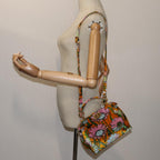 FENDI Mini Peek A Boo Hand Bag Velor 2way Multicolorar11754A