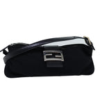 FENDI Mamma Baguette Shoulder Bag Nylon Blackar11787B