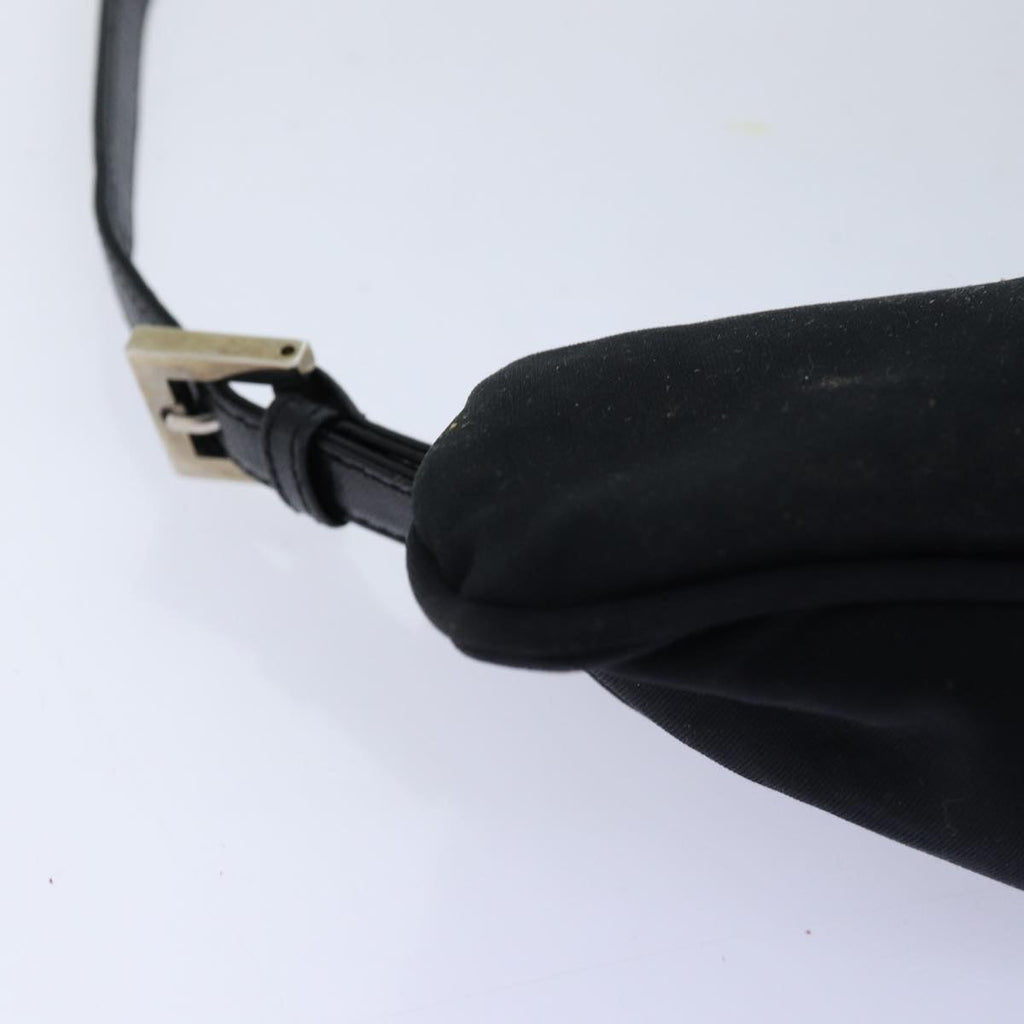 FENDI Mamma Baguette Shoulder Bag Nylon Blackar11787B