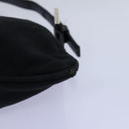 FENDI Mamma Baguette Shoulder Bag Nylon Blackar11787B