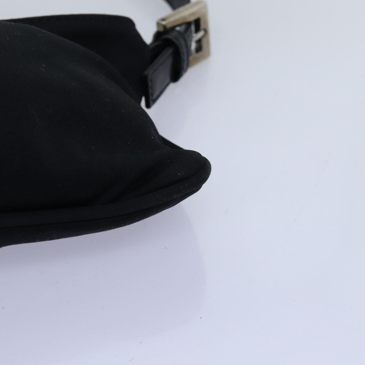 FENDI Mamma Baguette Shoulder Bag Nylon Blackar11787B