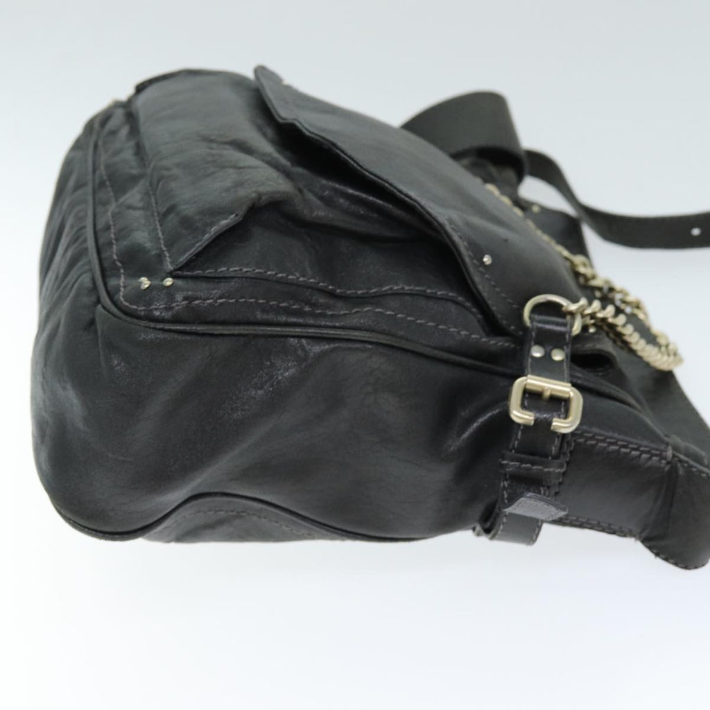 Chloe Shoulder Bag Leather Black ar11856