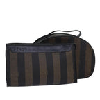 FENDI Pecan Canvas Clutch Bag 2Set Brown Blackar11882