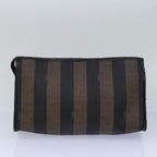 FENDI Pecan Canvas Clutch Bag 2Set Brown Blackar11882