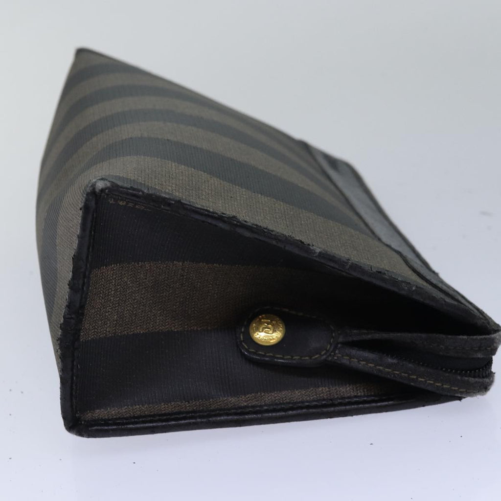 FENDI Pecan Canvas Clutch Bag 2Set Brown Blackar11882
