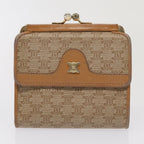 CELINE Macadam Canvas Wallet PVC 7Set Beige Brown  ar11903