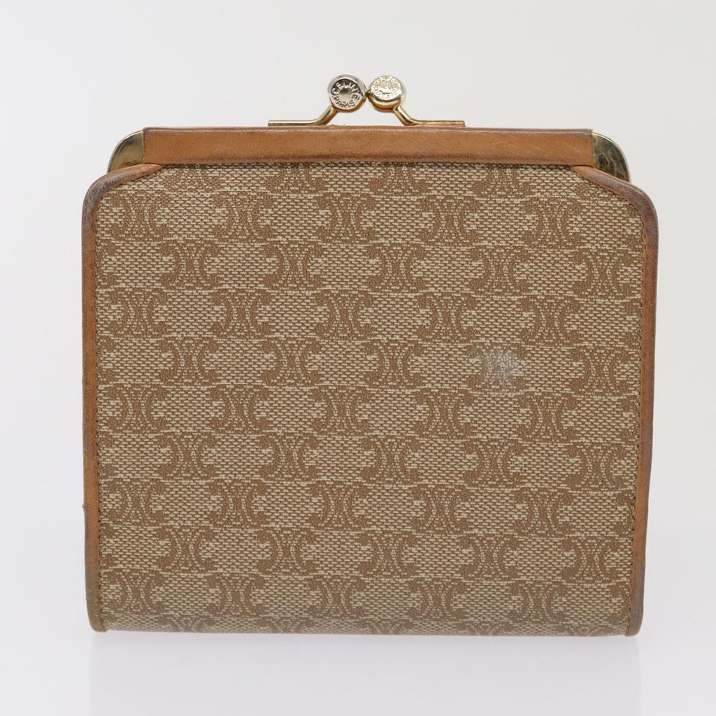 CELINE Macadam Canvas Wallet PVC 7Set Beige Brown  ar11903