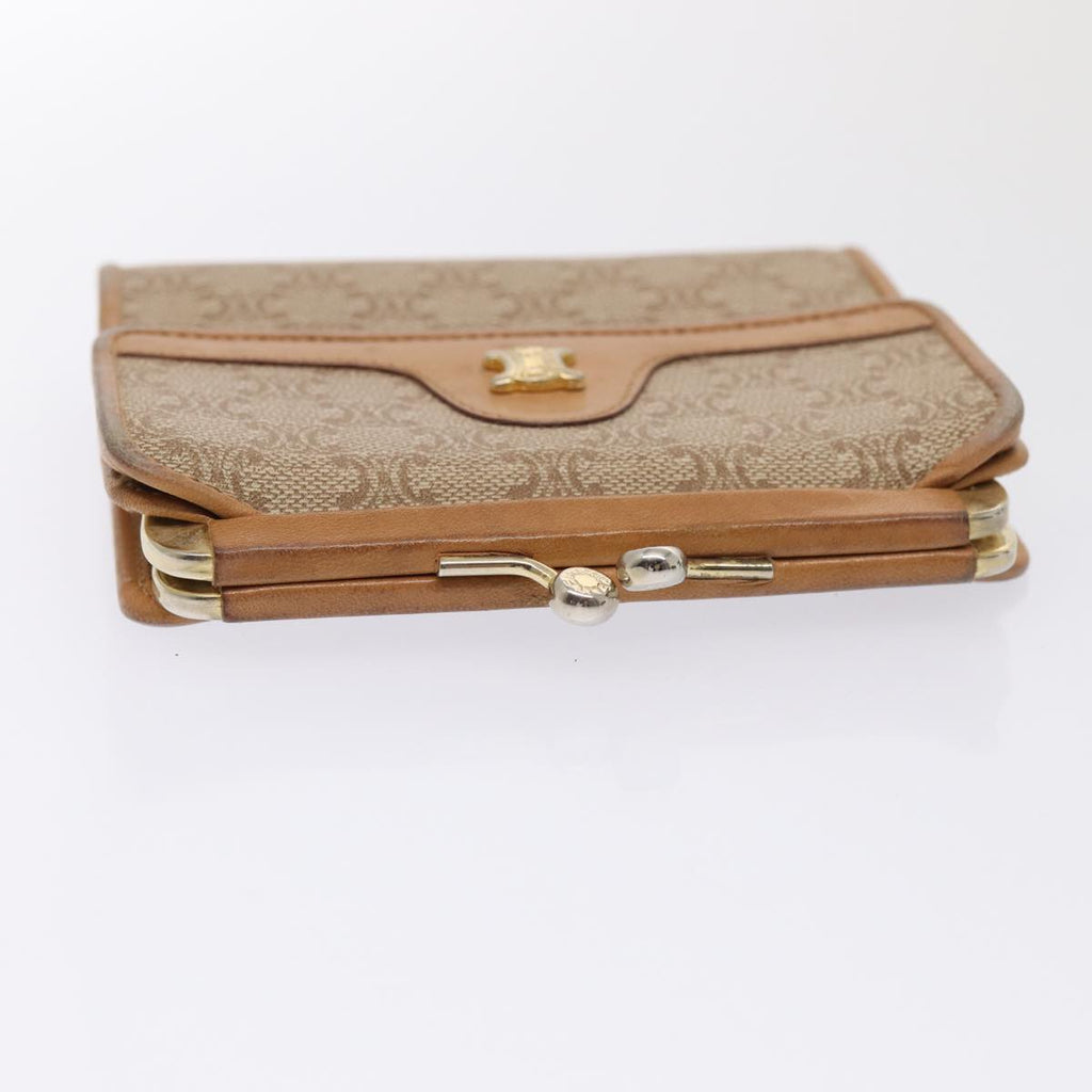 CELINE Macadam Canvas Wallet PVC 7Set Beige Brown  ar11903