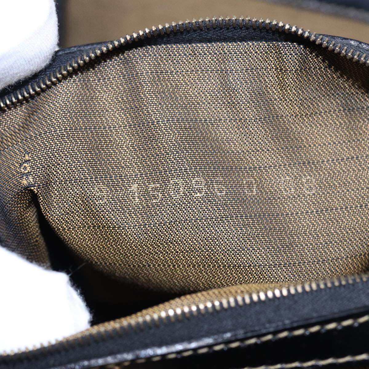 FENDI Zucca Canvas Hand Bag 2way Brown Blackar11997