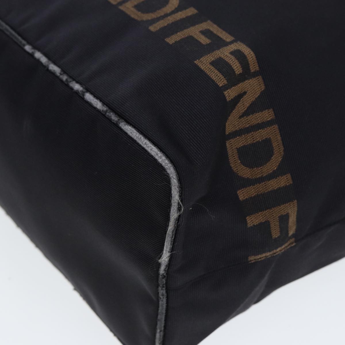 FENDI Tote Bag Canvas Blackar11998