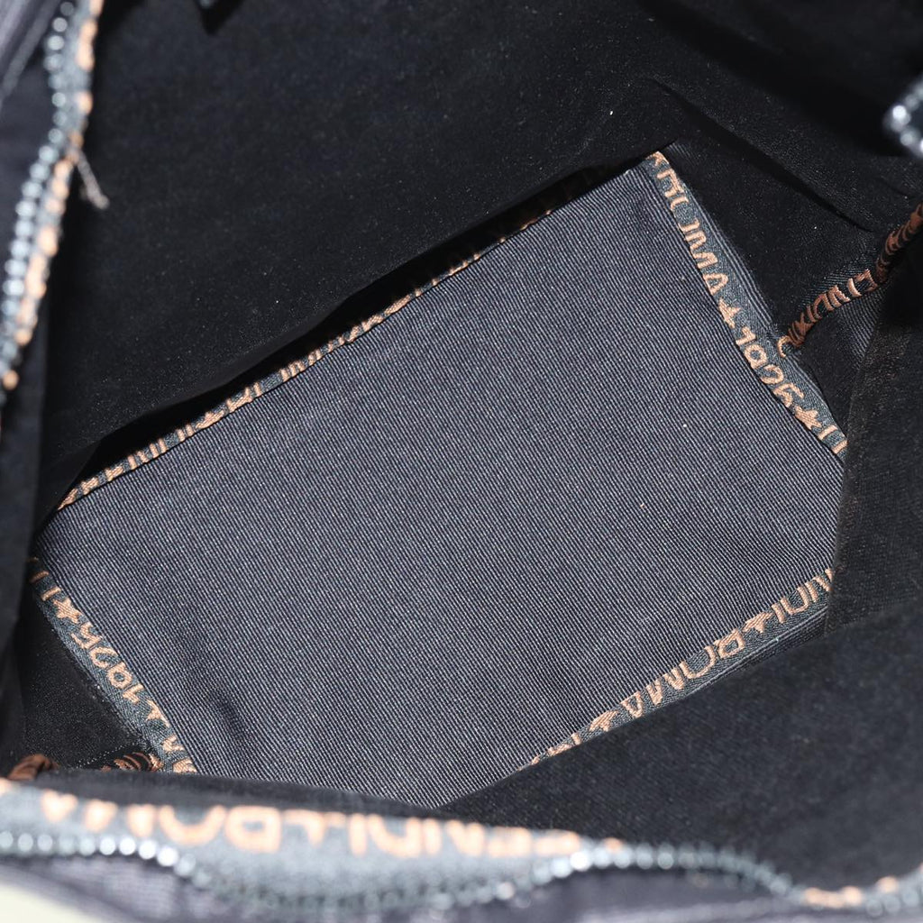 FENDI Tote Bag Canvas Blackar11998