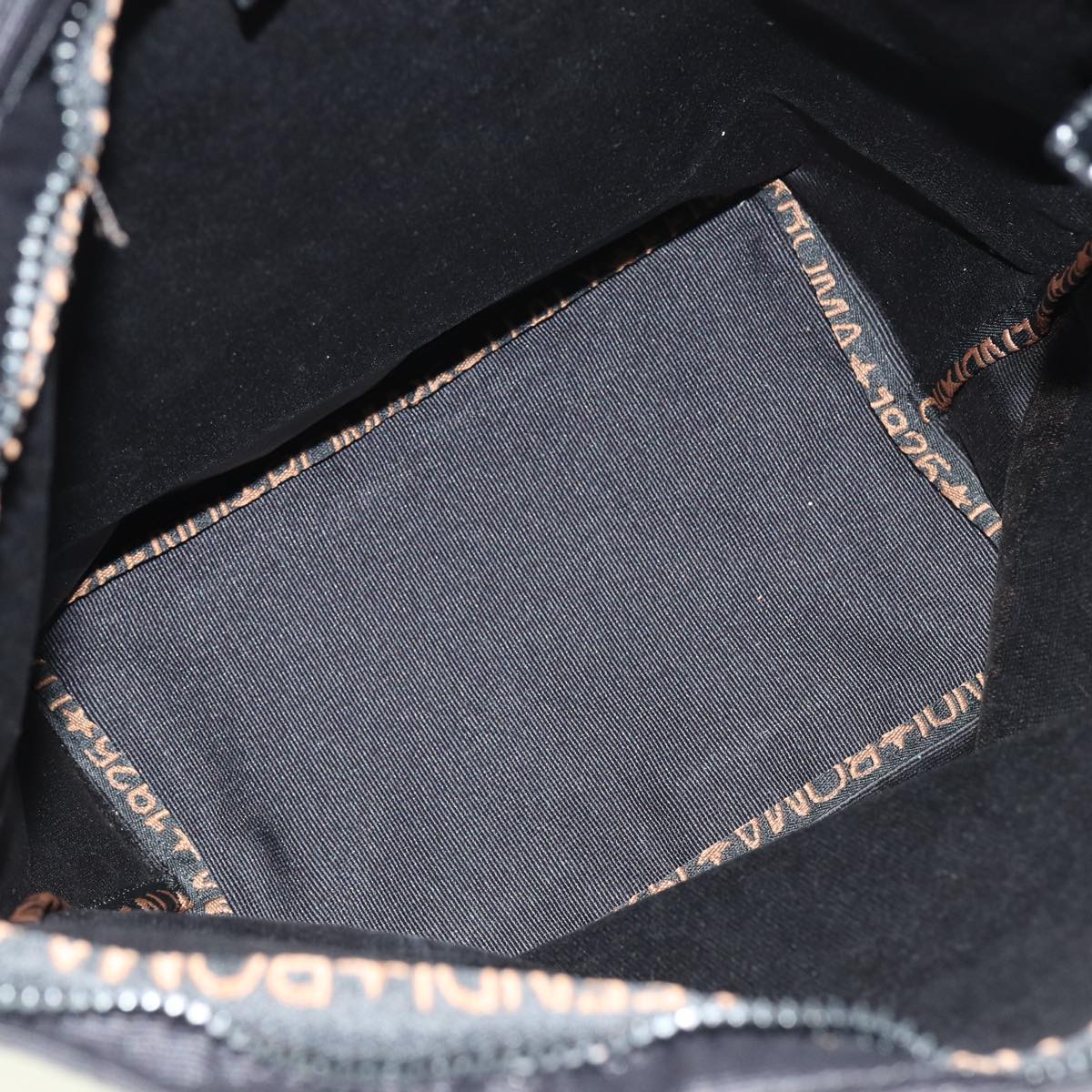 FENDI Tote Bag Canvas Blackar11998