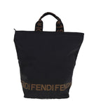 FENDI Tote Bag Canvas Blackar11998