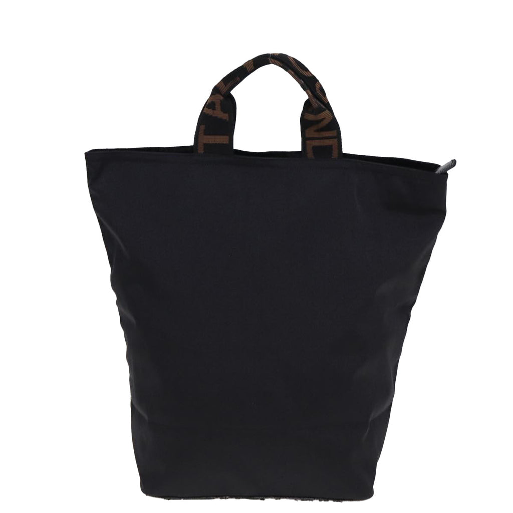 FENDI Tote Bag Canvas Blackar11998