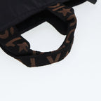 FENDI Tote Bag Canvas Blackar11998