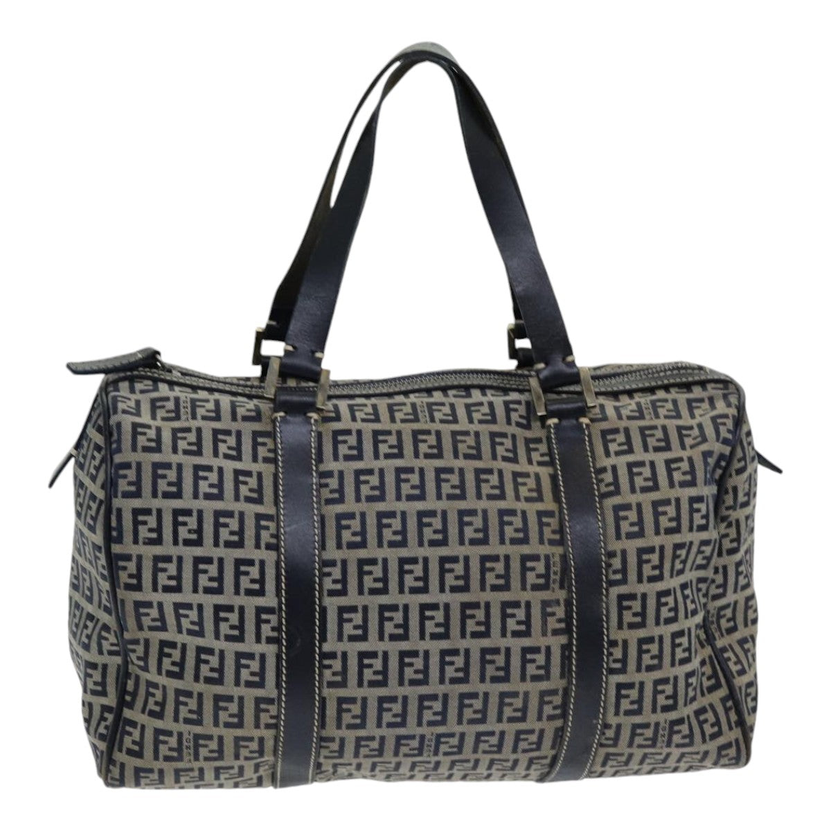 FENDI Zucchino Canvas Hand Bag Navyar12302